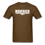 Maverick - White - Unisex Classic T-Shirt - brown