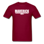 Maverick - White - Unisex Classic T-Shirt - burgundy