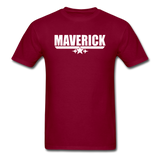 Maverick - White - Unisex Classic T-Shirt - burgundy