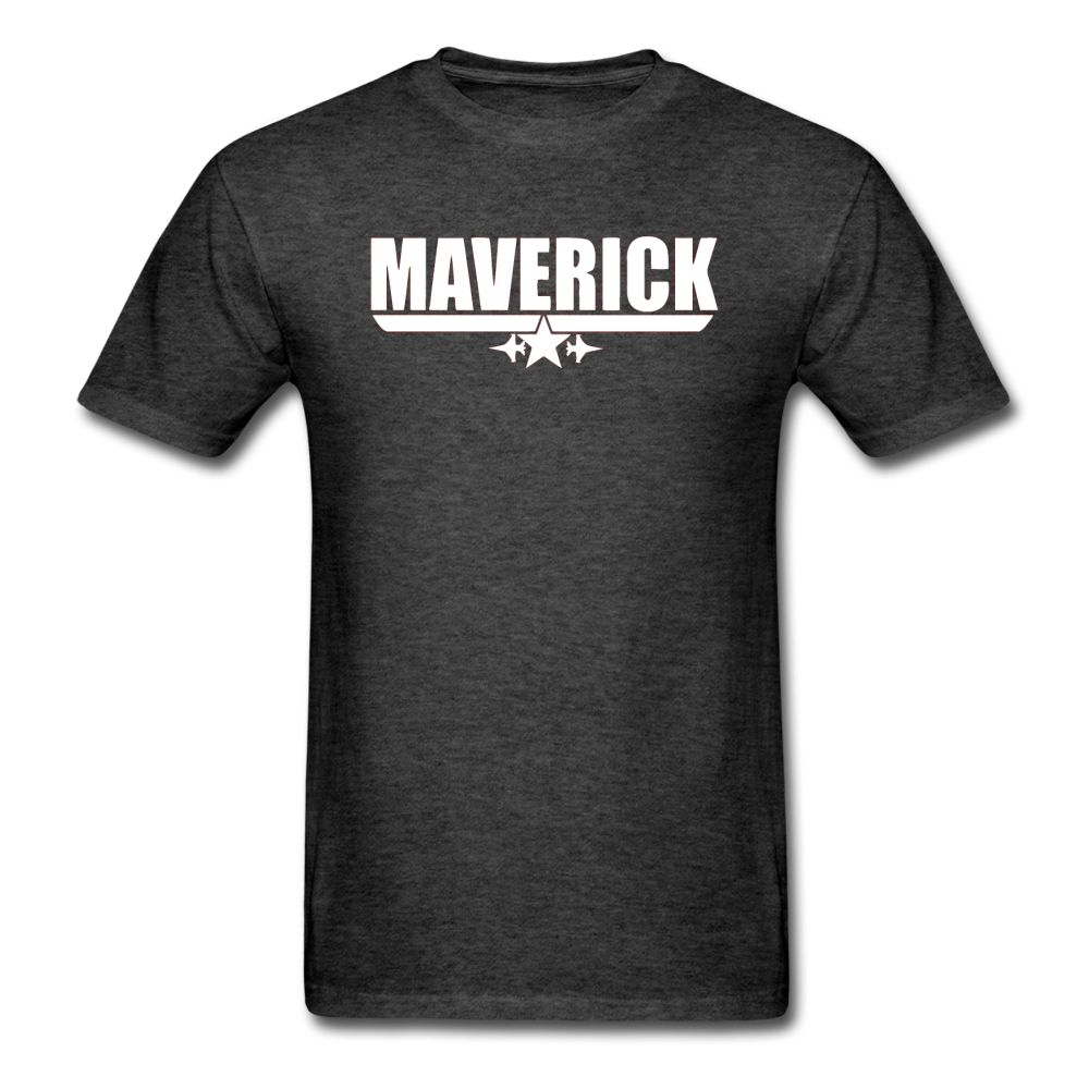 Maverick - White - Unisex Classic T-Shirt - heather black