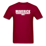 Maverick - White - Unisex Classic T-Shirt - dark red
