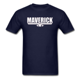 Maverick - White - Unisex Classic T-Shirt - navy