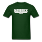 Maverick - White - Unisex Classic T-Shirt - forest green