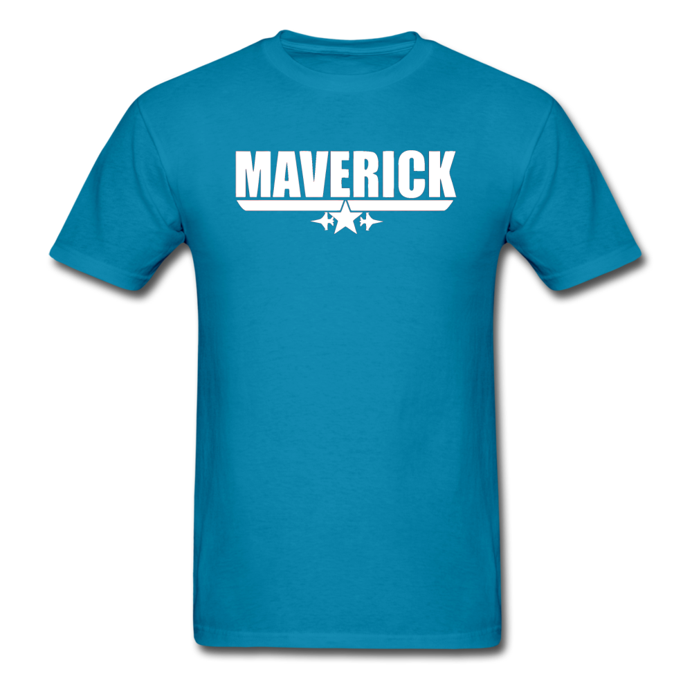 Maverick - White - Unisex Classic T-Shirt - turquoise