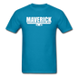 Maverick - White - Unisex Classic T-Shirt - turquoise