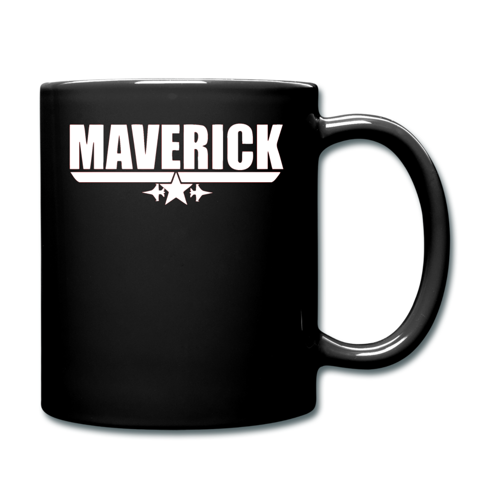 Maverick - White - Full Color Mug - black