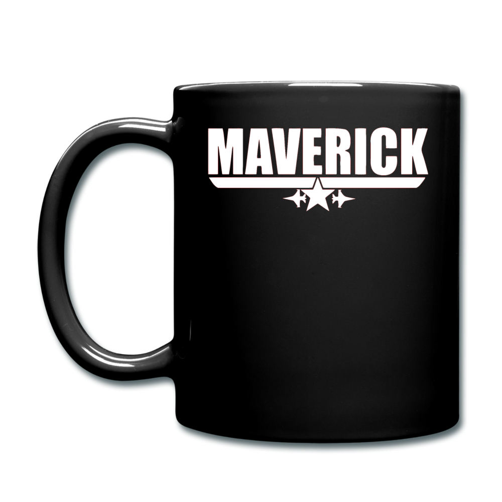 Maverick - White - Full Color Mug - black