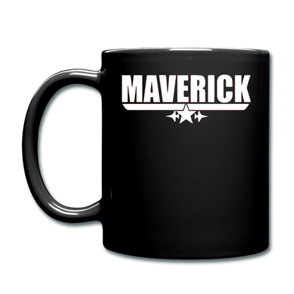 Maverick - White - Full Color Mug - black