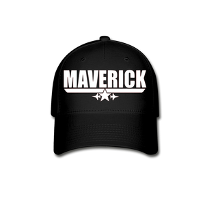 Maverick - White - Baseball Cap - black