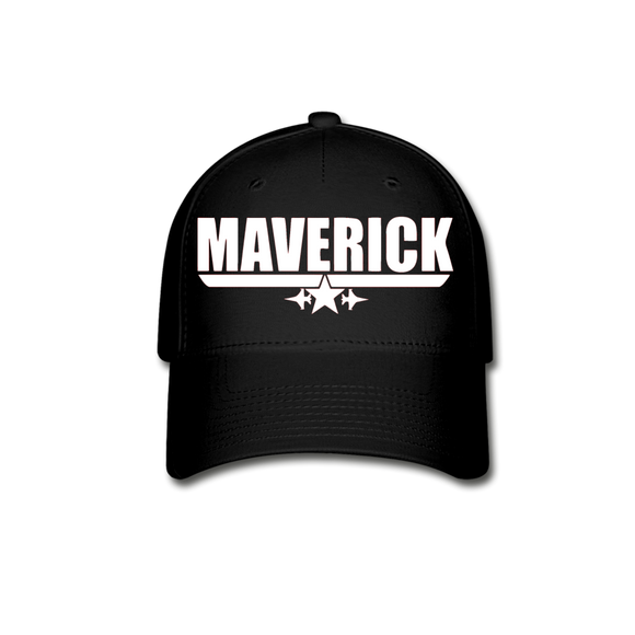 Maverick - White - Baseball Cap - black