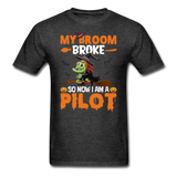 My Broom Broke - Pilot - Unisex Classic T-Shirt - heather black