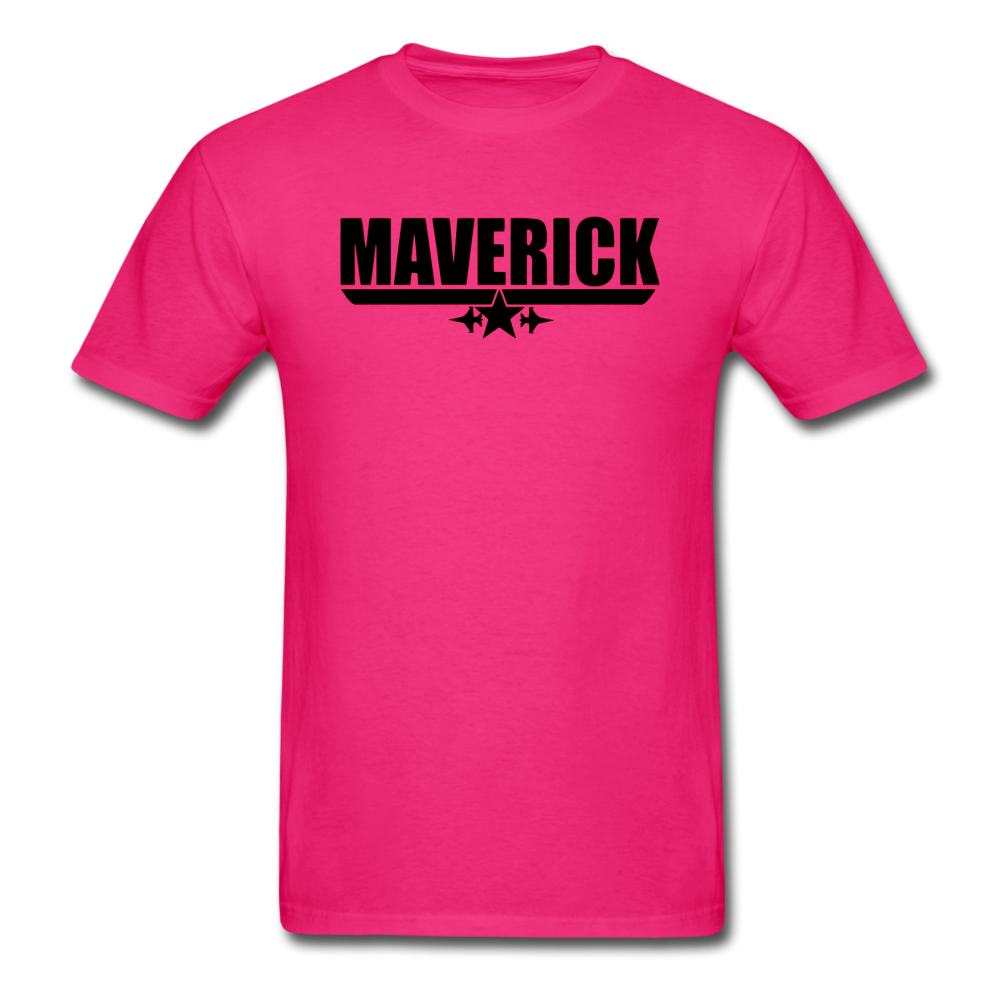 Maverick - Black - Unisex Classic T-Shirt - fuchsia