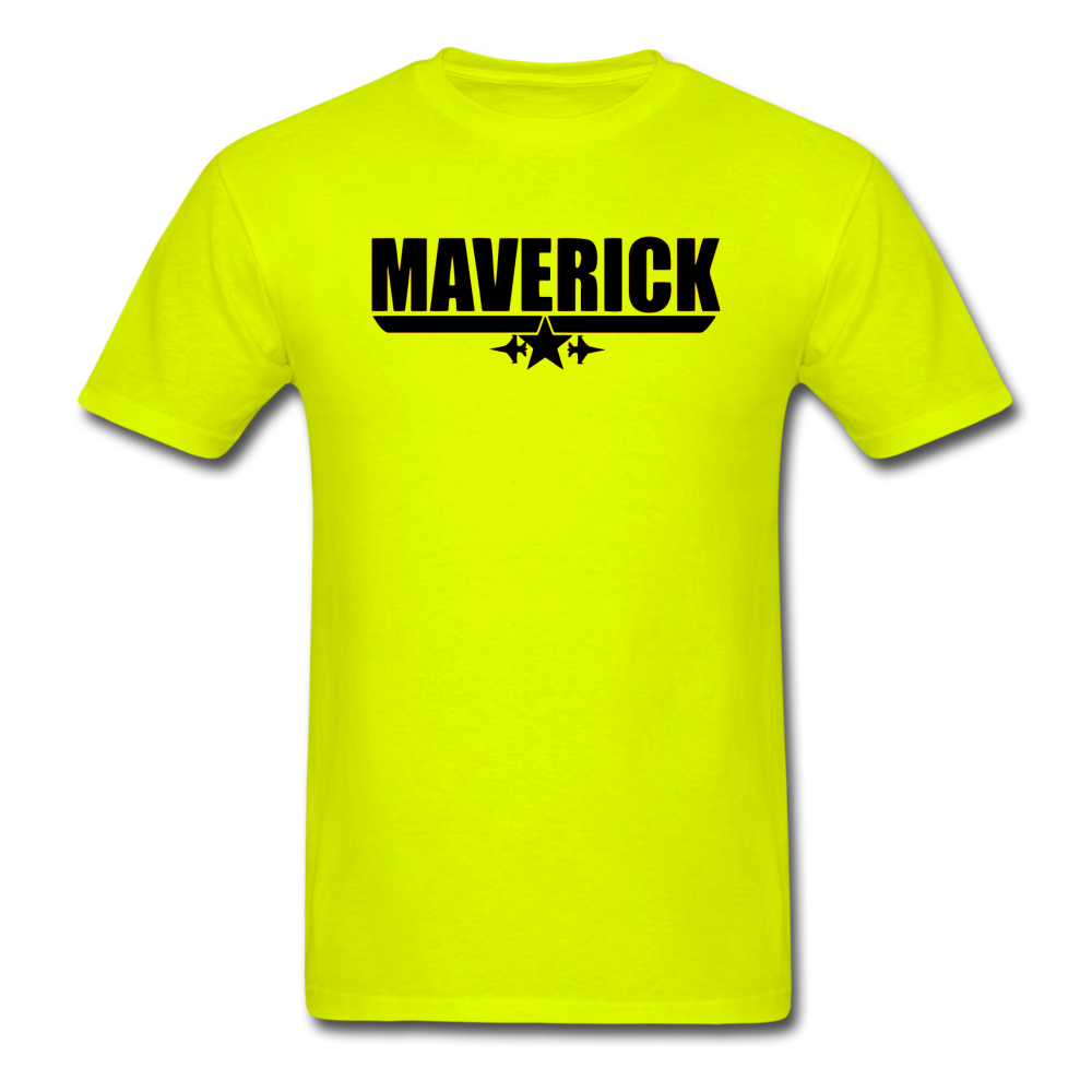 Maverick - Black - Unisex Classic T-Shirt - safety green