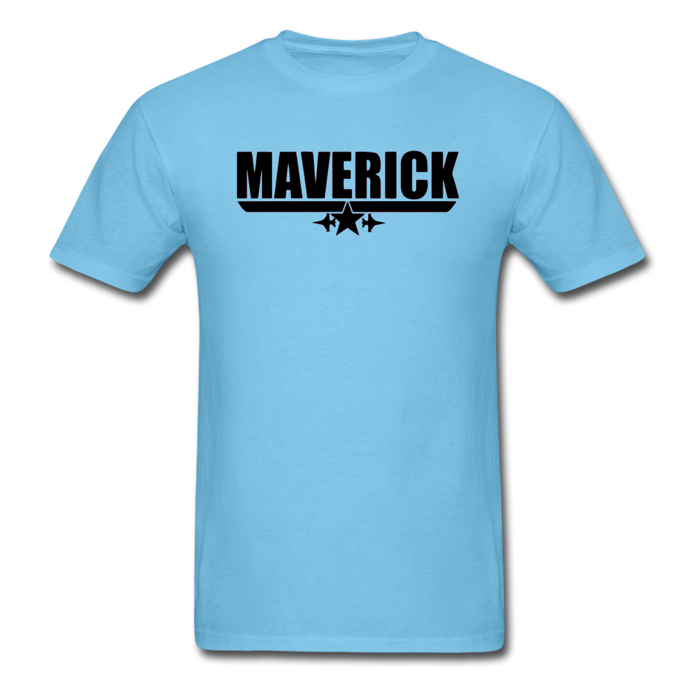 Maverick - Black - Unisex Classic T-Shirt - aquatic blue