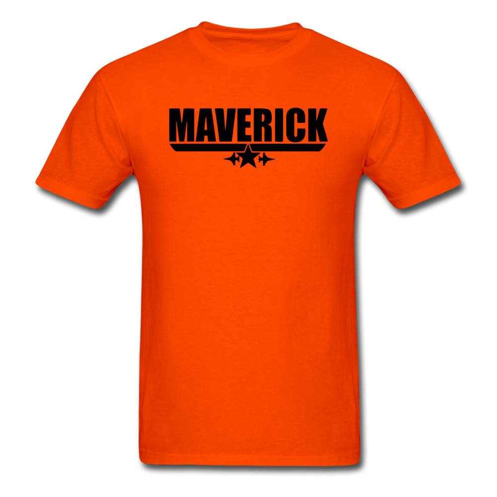 Maverick - Black - Unisex Classic T-Shirt - orange