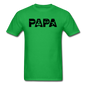 Papa - Airline Pilot - Black - Unisex Classic T-Shirt - bright green