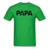 Papa - Airline Pilot - Black - Unisex Classic T-Shirt - bright green
