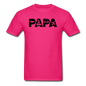 Papa - Airline Pilot - Black - Unisex Classic T-Shirt - fuchsia