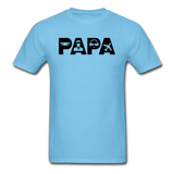 Papa - Airline Pilot - Black - Unisex Classic T-Shirt - aquatic blue