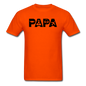 Papa - Airline Pilot - Black - Unisex Classic T-Shirt - orange