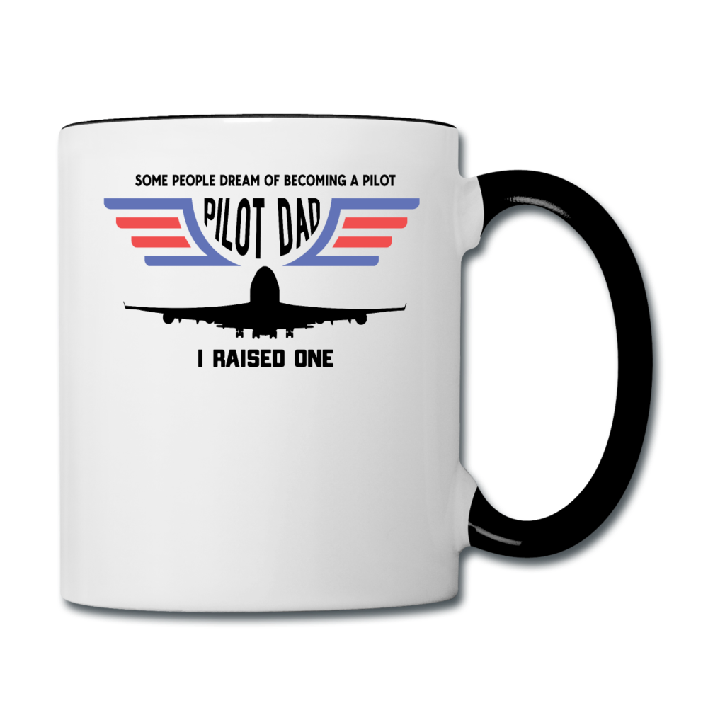 Pilot Dad - Airline - Contrast Coffee Mug - white/black