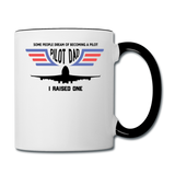 Pilot Dad - Airline - Contrast Coffee Mug - white/black