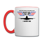 Pilot Dad - Airline - Contrast Coffee Mug - white/red