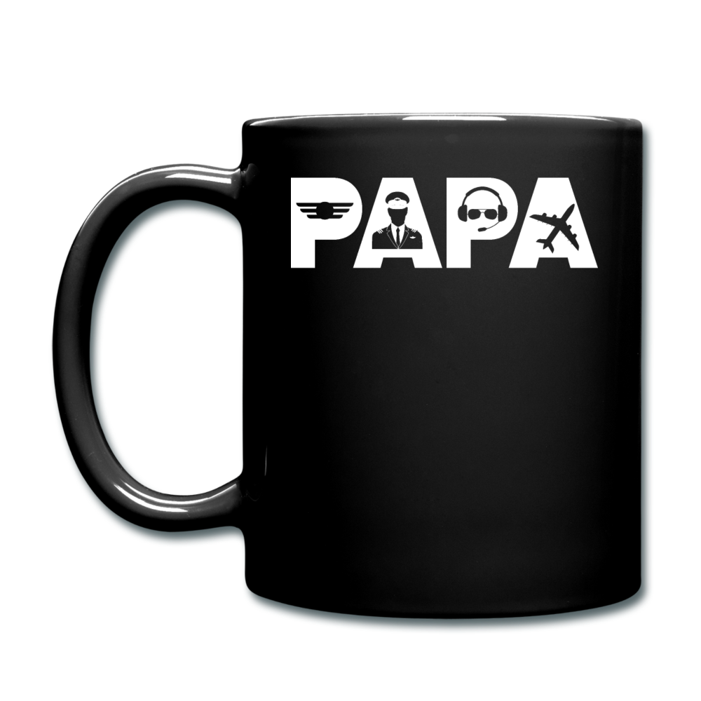 Papa - Airline Pilot - White - Full Color Mug - black