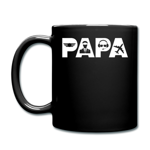 Papa - Airline Pilot - White - Full Color Mug - black