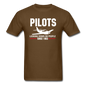 Pilots Looking Down On People - White - Unisex Classic T-Shirt - brown