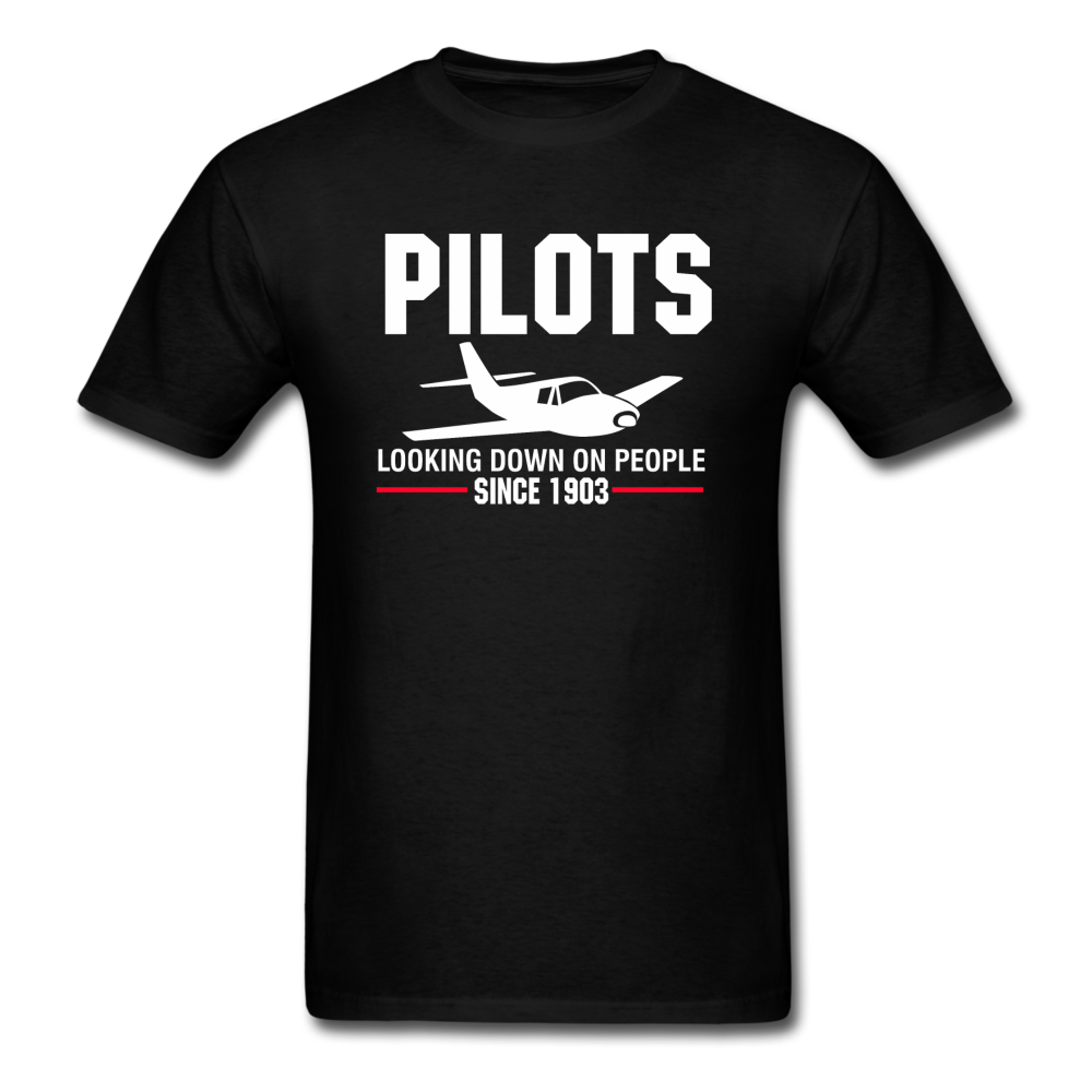 Pilots Looking Down On People - White - Unisex Classic T-Shirt - black