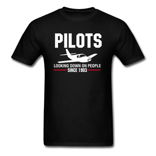 Pilots Looking Down On People - White - Unisex Classic T-Shirt - black