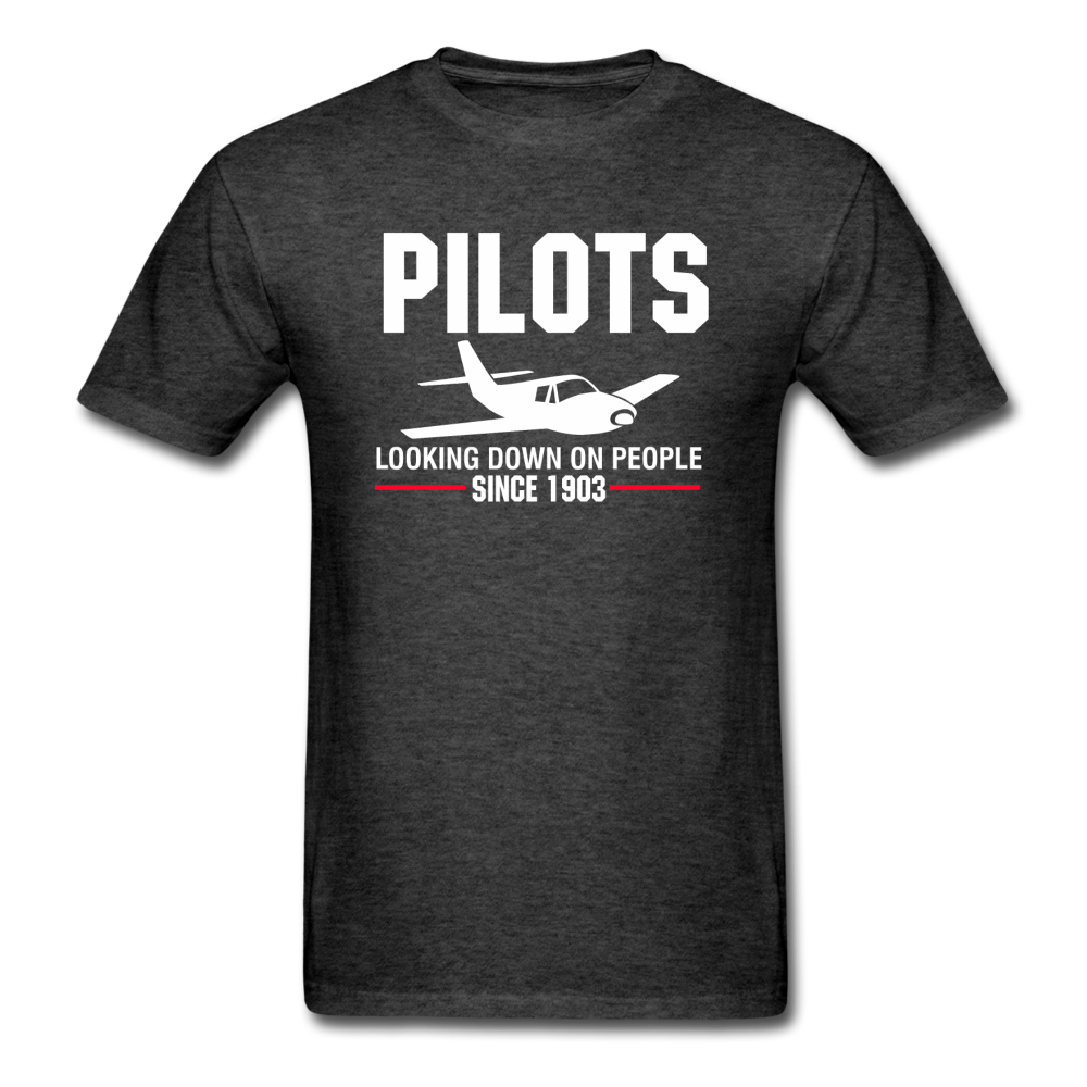 Pilots Looking Down On People - White - Unisex Classic T-Shirt - heather black