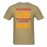 Proud Dad - Pilot - Unisex Classic T-Shirt - khaki