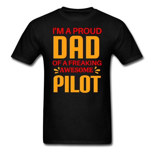 Proud Dad - Pilot - Unisex Classic T-Shirt - black