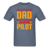 Proud Dad - Pilot - Unisex Classic T-Shirt - denim