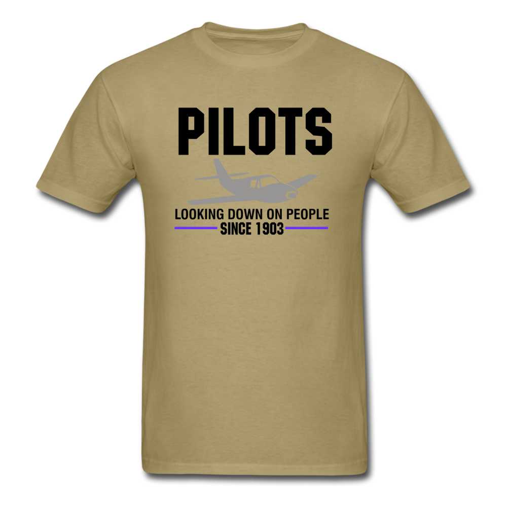 Pilots Looking Down On People - Black - Unisex Classic T-Shirt - khaki