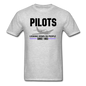 Pilots Looking Down On People - Black - Unisex Classic T-Shirt - heather gray