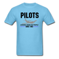 Pilots Looking Down On People - Black - Unisex Classic T-Shirt - aquatic blue