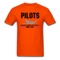 Pilots Looking Down On People - Black - Unisex Classic T-Shirt - orange