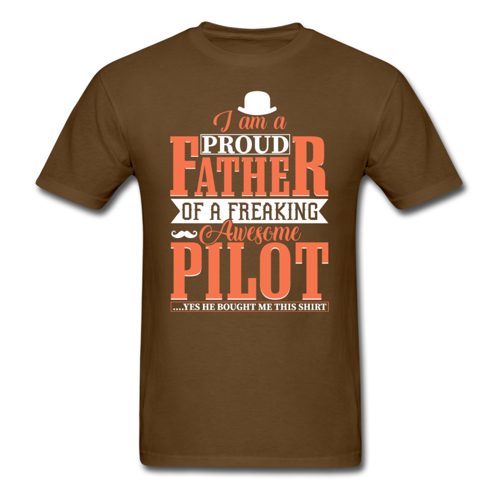 Proud Father - Pilot - Unisex Classic T-Shirt - brown