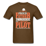 Proud Father - Pilot - Unisex Classic T-Shirt - brown
