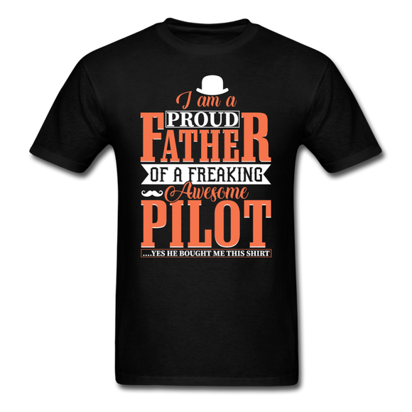 Proud Father - Pilot - Unisex Classic T-Shirt - black