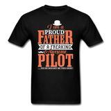 Proud Father - Pilot - Unisex Classic T-Shirt - black