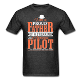 Proud Father - Pilot - Unisex Classic T-Shirt - heather black