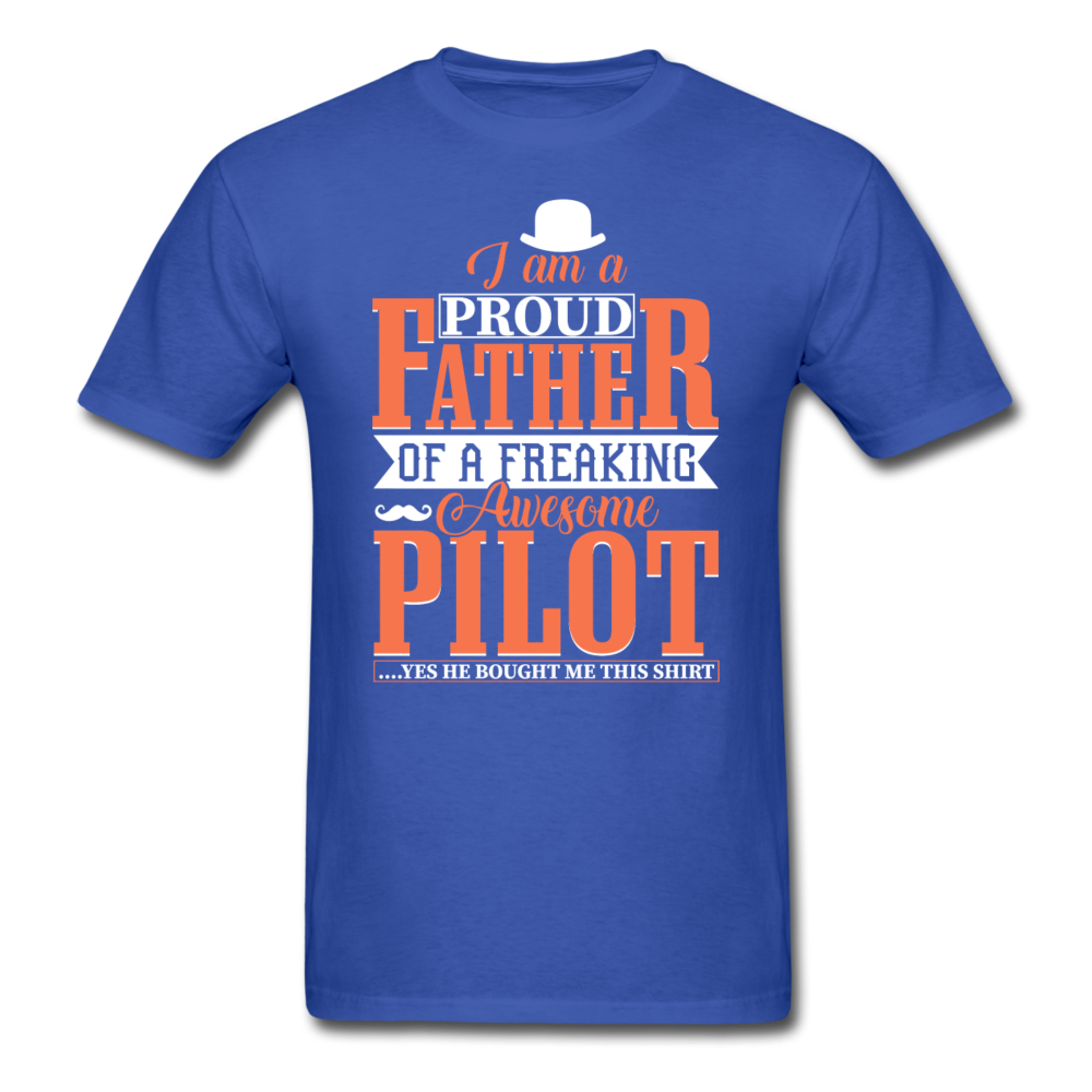 Proud Father - Pilot - Unisex Classic T-Shirt - royal blue