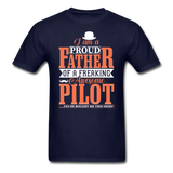 Proud Father - Pilot - Unisex Classic T-Shirt - navy