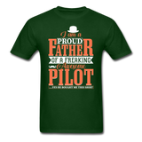 Proud Father - Pilot - Unisex Classic T-Shirt - forest green