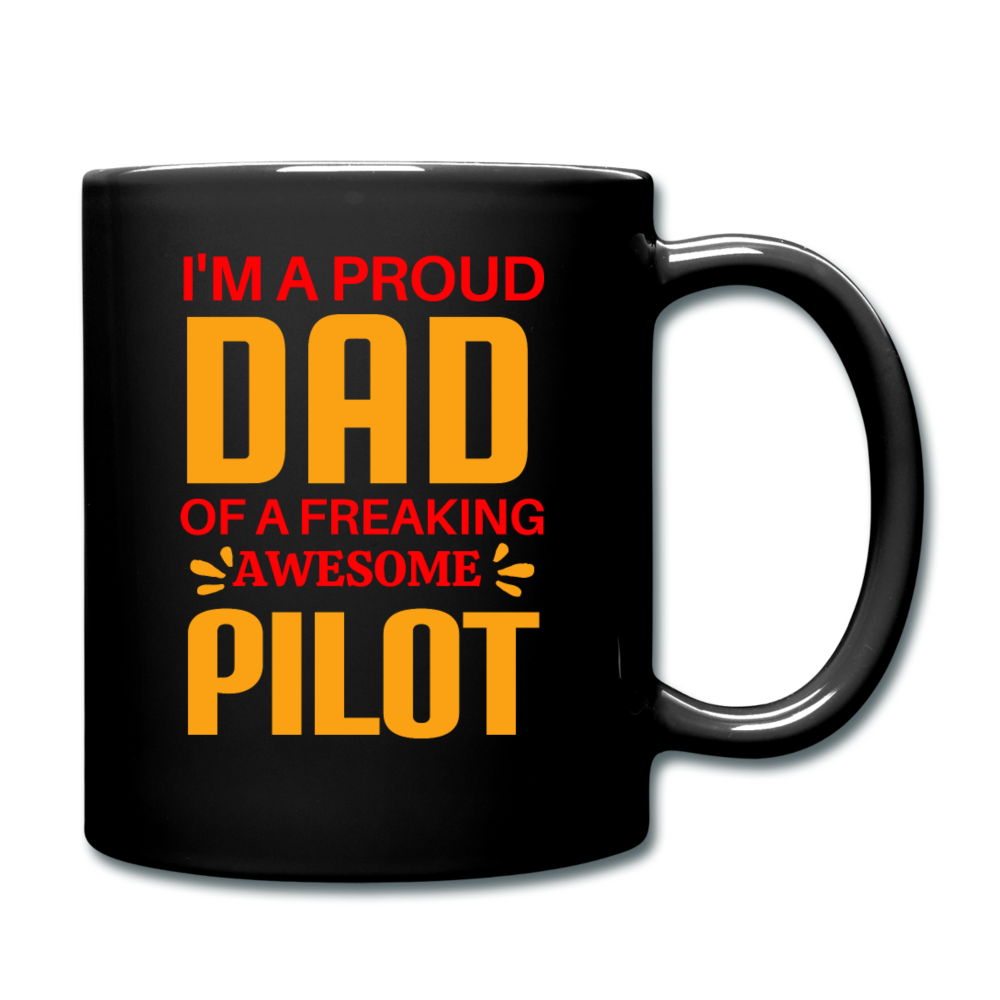 Proud Dad - Pilot - Full Color Mug - black