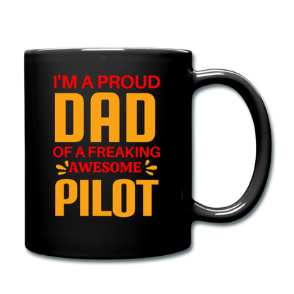 Proud Dad - Pilot - Full Color Mug - black